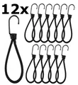 Produktbild: Spanngummi mit Haken 12 Stück Gummispanner mit Hänger Befestigung von Planen  |