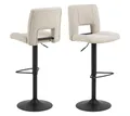 Produktbild: ACTONA GROUP Barhocker 2er Set Sylvia Barhocker höhenverstellbar Drehfunk (2 St)