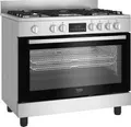 Produktbild: Beko BGM11226EX, Freistehender Herd, Edelstahl, Drehregler, Touchsteuerung, Silber, Edelstahl, Vorderseite