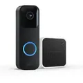 Produktbild: Amazon Blink Video Doorbell + Sync Module 2, schwarz Türklingel mit Kamera, lange Batterielaufzeit, Bewegungserfassung, App-Benachrichtigungen bei Klingeln,