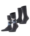 Produktbild: Burlington Socken Everyday Argyle Mix 2-Pack (2-Paar) aus weicher gekämmter Baumwolle
