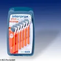 Produktbild: interprox  plus Interdentalbürsten 6er Pack orange = super micro