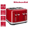 Produktbild: KitchenAid 5KMT4109EER Toaster Empire Red Beleuchtete Schlitze Auftaufunktion
