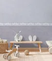 Produktbild: Bordüre Vlies Kinder Blätter Einhörner Schmetterlinge Grau 77147-1 (25,00€/1qm)