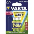 Produktbild: Varta Ready to Use AA (Mignon)/HR6 (5716) - 2600 mAh - 2 Stk. Blister - LSD-NiMH Akku (Ready-to-Use), 1,2 V (05716101402)