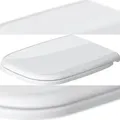 Produktbild: Duravit WC-Sitz D-Code ohne Absenkautomatik, Scharniere Edelstahl, weiß