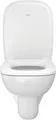 Produktbild: Duravit D-Code WC-Sitz, Bügelbefestigung, mit Scharnieren aus Edelstahl, Weiß
