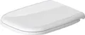 Produktbild: Duravit WC-Sitz D-Code ohne SoftClose Scharniere edelstahl, weiß 0067310000