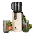 Produktbild: Ventray Ginnie Entsafter | Slow Juicer mit 120 mm Einfüllschacht | 1.2 L Füllvolumen | Doppelte Filterung | BPA-frei | 250W | Einfache Reinigung | Entsafter für Ganze Gemüse und Obst – Elfenbein