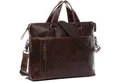 Produktbild: BACCINI Umhängetasche echt Leder Aktentasche 15 Zoll Laptop-Hülle braun, Laptoptasche 15,4 Zoll, Arbeitstasche Umhängetasche Damen Herren braun