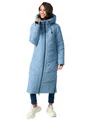 Produktbild: MARIKOO Damen Winterjacke Wintermantel Parka lange Winter Stepp Jacke B979 [B979-Nadar-Powder-Blue-Gr.L]