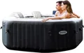 Produktbild: INTEX 28458 - Whirlpool - PureSPA »Jet + Bubble Deluxe« (octagon,onyx black, Ø201 außen/Ø150cm innen)