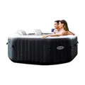 Produktbild: INTEX Whirlpool PureSPA Jet + Bubble Deluxe octagon onyx black 201/150cm Pool