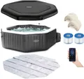Produktbild: 6941057418209 Ogrodowe dmuchane Spa basen z hydromasażem 4 osoby 120+4 dysze INT