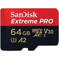 Produktbild: SanDisk Extreme Pro 64 GB microSDXC bis 200 MB/s kompatibel mit Steam Deck