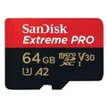 Produktbild: SanDisk Extreme PRO microSDXC-Karte 64 GB Class 10, UHS-I, v30 Video Speed Class stoßsicher, Wasserdicht