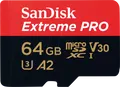 Produktbild: SDSQXCU064GGN6MA - MicroSDHC-Speicherkarte 64GB, SanDisk Extreme PRO