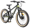 Produktbild: BIKESTAR Kinder Fahrrad Aluminium Mountainbike 7 Gang Shimano, Scheibenbremse ab 6 Jahre | 20 Zoll Kinderrad MTB | Schwarz Grün