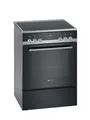 Produktbild: Siemens HK9S5A240, iQ500, Freistehender Elektroherd, 60 cm, Schnellaufheizung, ecoClean Selbstreinigungshilfe, 3D Heißluft, Klapptür mit Softclose, cookControl 10 Automatikprogramme, Edelstahl