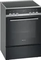 Produktbild: Siemens HK9S5A240 Standherd | 60cm | Glaskeramik | 4 Kochzonen | 66l Backofen | Edelstahl/Schwarz, A (Spektrum: A+++ bis D)