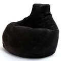 Produktbild: Green Bean® Sitzsack mit Rückenlehne 80x80x90cm - Gaming Chair mit 230L Füllung Cordstoff - Bean Bag Bodenkissen Lounge Sitzhocker Relax-Sessel Gamer Gamingstuhl Schwarz
