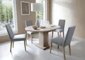 Produktbild: Design Esstisch WM-100 Sonoma Eiche rund ausziehbar 100 - 140 cm