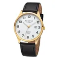 Produktbild: REGENT Herren Armbanduhr Analog Lederarmband schwarz URF1417 Analoguhr