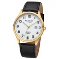 Produktbild: Regent Herren Armbanduhr Analog Lederarmband schwarz URF1417