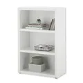 Produktbild: Stella Trading 35-596-17 Regal MODICA Stauraumregal für Bücher und Ordner etc. in weiß ca. 80 x 123 x 38 cm