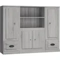 Produktbild: vidaXL Highboards 3 Stk. Grau Sonoma Holzwerkstoff Modell 2