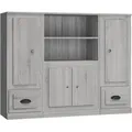 Produktbild: Highboards 3 Stk. Grau Sonoma Holzwerkstoff Vidaxl