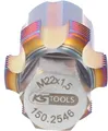 Produktbild: KS Tools 150.2546 Gewindeschneider mit Führungsbolzen für Partikelfiltersensoren