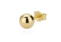 Produktbild: NKlaus Single-Ohrstecker Single 6mm Kugel Ohrstecker 585 Gelbgold Ohrschmuck Ohrringe Kugelstec (Einzel - 1 Stück)