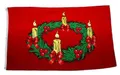 Produktbild: Flagge/Fahne Frohe Weihnachten Adventskranz 90 x 150 cm
