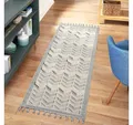 Produktbild: Carpet City Hochflor-Teppich VALENCIA 920, rechteckig, Höhe: 20 mm, Läufer, Boho-Stil, Hochtief-Muster/ 3D-Effekt, mit Fransen