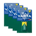 Produktbild: 4x Akku 9V E-Block HR22 200mAh Varta Rechargeable Accu ReadyToUse Typ 56722