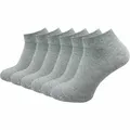 Produktbild: GAWILO Damen Sneaker Socken aus 100% reiner Baumwolle (6 Paar | 10 Paar) | kurze Füßlinge ohne drückende Naht über den Zehen (DE/NL/SE/PL, Numerisch, 39, 42, Regular, Regular, hellgrau | 6 Paar)