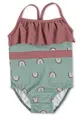 Produktbild: Sterntaler® Badeanzug 50+ Badeanzug Regenbogen (1-St., Kinderbadeanzug mit Windelfutter, Schwimmshirt gemustert) Schwimmanzug mit Volant am Halsauschnitt, Baby Badeanzug
