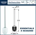 Produktbild: GROHE Ersatzbürste Essentials chrom 40392000 Toilettenbürste WC Bürste 69mm