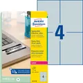 Produktbild: AVZ L6134-20 - Typenschild-Etiketten, wasserfest, 105 x 148 mm, 80 Stück, silbe