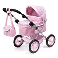 Produktbild: Bayer Design - 13002AA; Puppenwagen Trendy, höhenverstellbar, zusammenklappbar, mit Umhängetasche und Einkaufskorb, ‎68 x 40 x 64 cm, Pink, Leopard