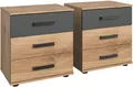 Produktbild: Wimex Nachttisch Stockholm, Nachtkommode 52cm breit, Made in Germany, Industrial Look, 2 Höhen zur Auswahl, einzeln oder im 2er Set