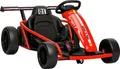 Produktbild: AIYAPLAY Kinder Elektro Gokart 24V 6-13km/h Drift Kart mit 2 Motorn, Verstellbarer Sitz, Driftmodus, Go Kart mit Sanft Start, Musik, Hupe, Kinderfahrzeug für 8-12 Jahre Rot