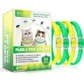 Produktbild: Katzenflohkappe, Katzenschutzhalsband, , Natur, verstellbar, 4er Pack