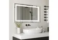 Produktbild: Kleankin Spiegel Badspiegel, Badezimmerspiegel mit LED-Beleuchtung (Wandspiegel mit Touchschalter, 1-St., 3 Lichtfarben, Lichtspiegel IP44), IP44 Wasserdicht, 100 x 60 cm