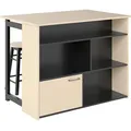 Produktbild: BARTISCH mit Barhocker Set, 3-teiliges Bartisch Set mit Klappbarer Tischplatte