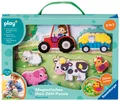 Produktbild: Play+ Magnetisches Holz-Zähl-Puzzle: Bauernhof - ab 12 Monate Spiel Play+ 2025