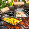 Produktbild: Grillpfanne Grillpfännchen für Gemüse, Fisch oder Raclette auf dem Grill 2er Set