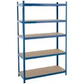 Produktbild: ESTEXO Regal Steckregal Kellerregal Werkstattregal 200x120x50 Schwerlastregal bla blau 120 cm x 200 cm x 50 cm