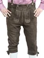 Produktbild: German Wear Trachtenlederhose GW801 Trachtenlederhose Wildbockleder Dunkelbraun